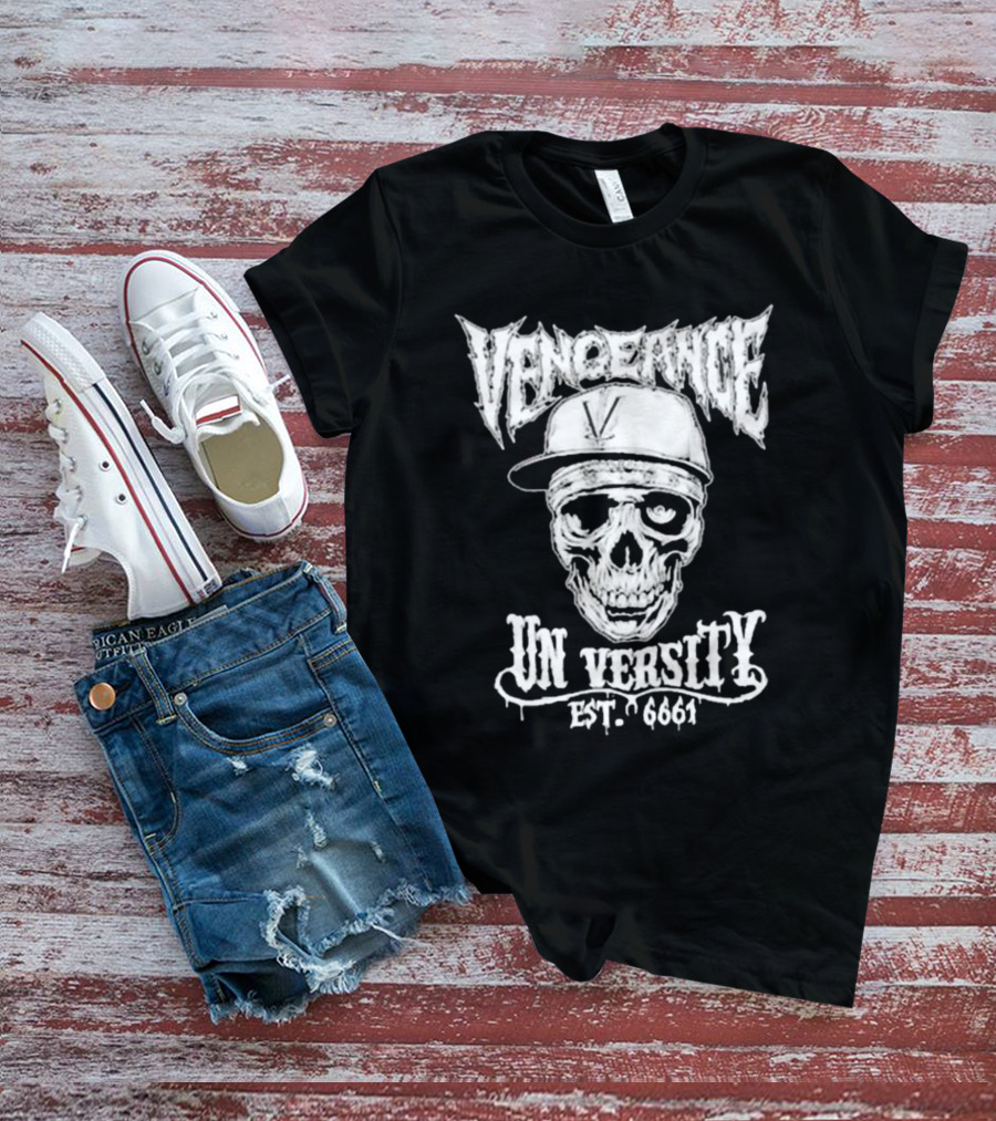 Vengeance University Skull Est. 6661 T-Shirt