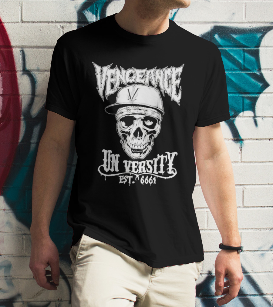 Vengeance University Skull Est. 6661 T-Shirt