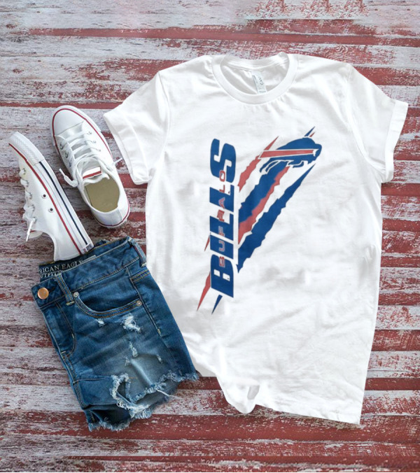 Buffalo Bills Starter Scratch Logo With Red And Blue Elements T-Shirt
