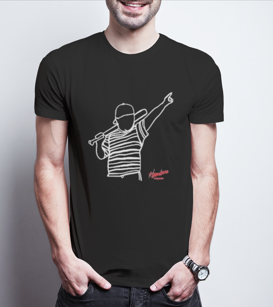 Hambino Athletics Bambino Baseball Outline Iconic Figure T-Shirt