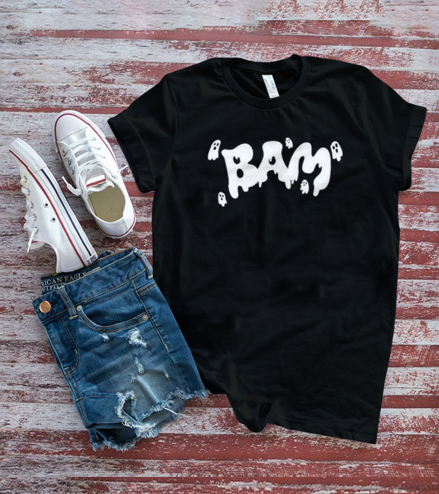Kanel Joseph BAM Ghost Text With Dripping Style And Floating Spirits T-Shirt