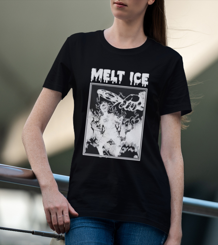Melt Ice Punkwithacamera Fiery Record Flame T-Shirt