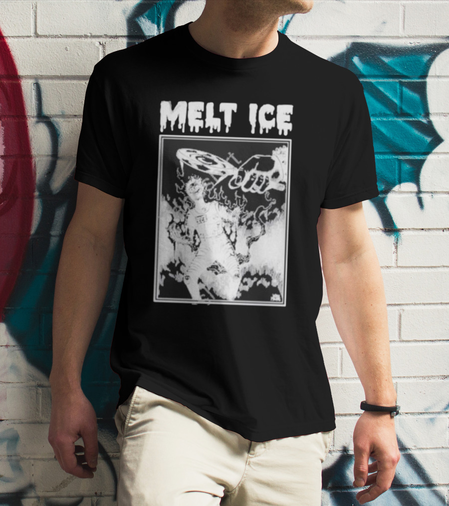 Melt Ice Punkwithacamera Fiery Record Flame T-Shirt
