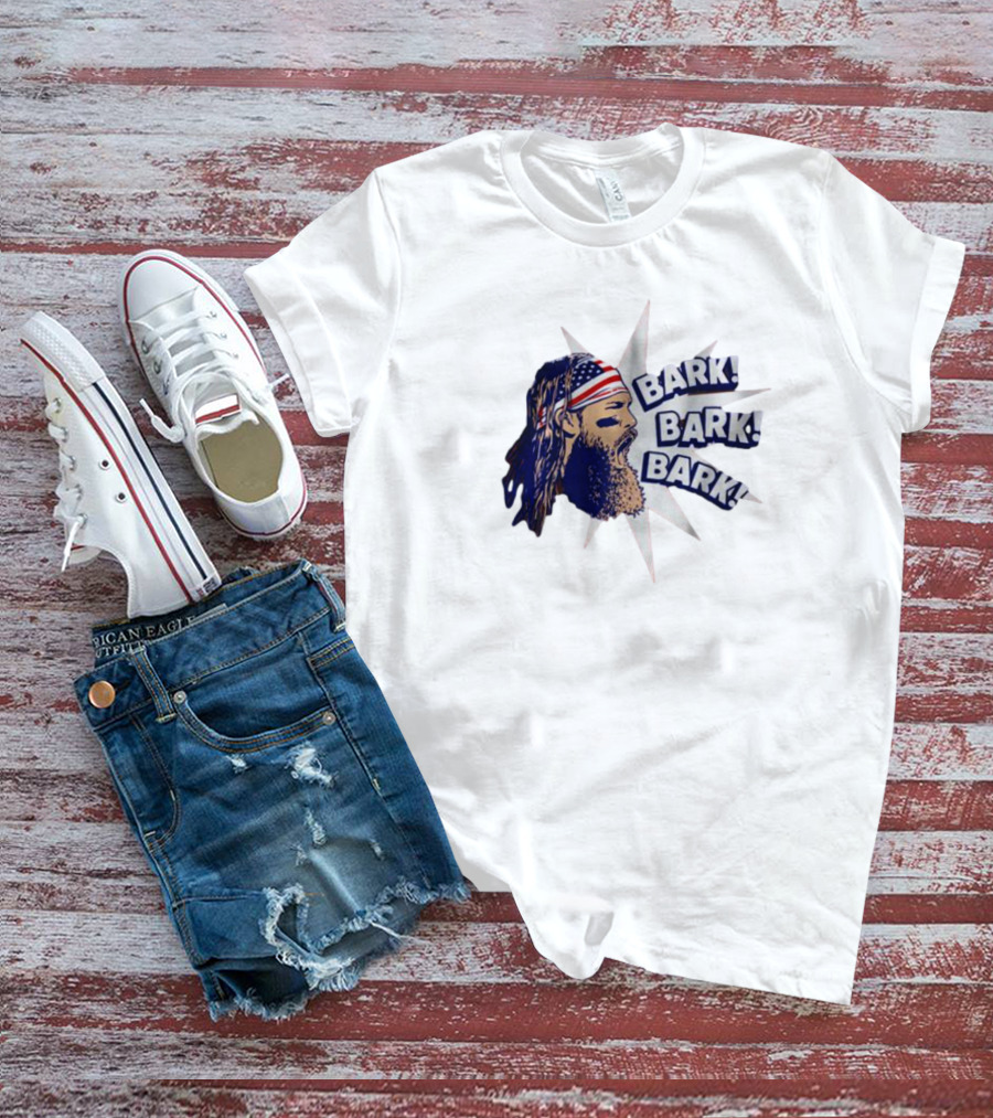 Bark Bark Bark Brandon Marsh Philadelphia Starburst USA Flag Headband T-Shirt