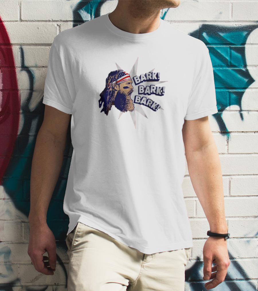 Bark Bark Bark Brandon Marsh Philadelphia Starburst USA Flag Headband T-Shirt