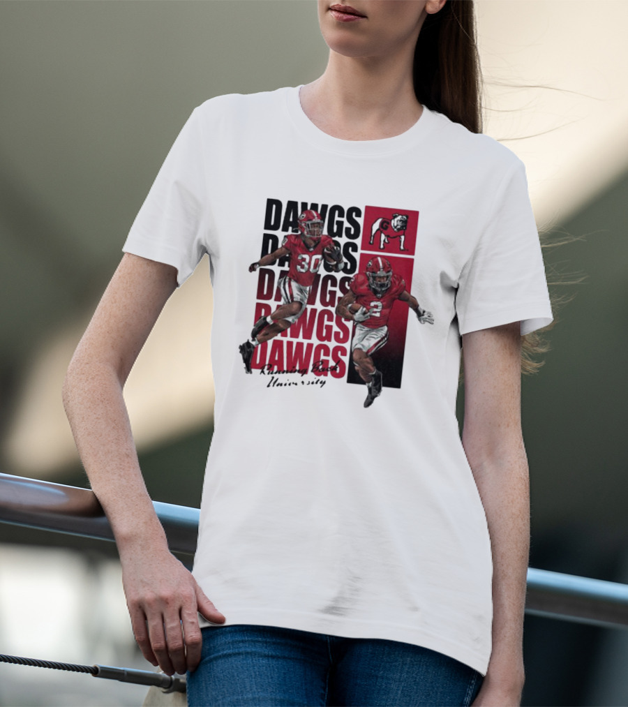 Dawgs Kendall Milton Daijun Edwards RBU Dawgs Football T-Shirt