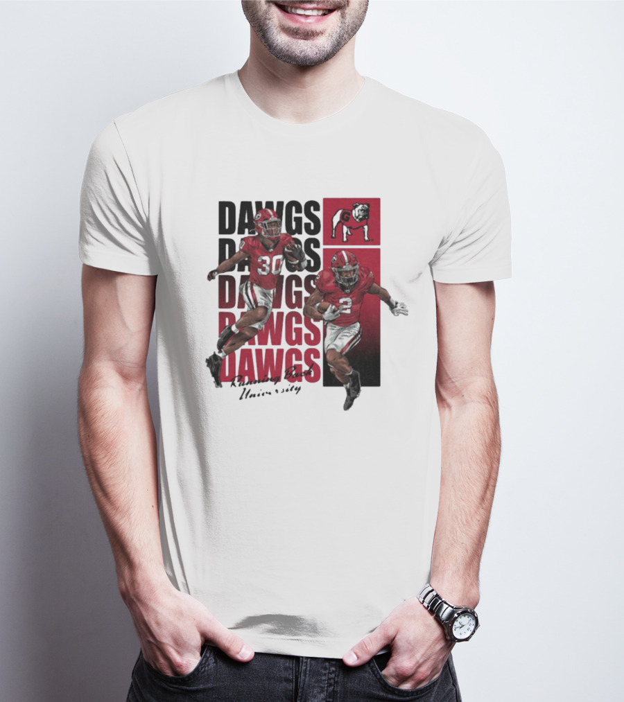 Dawgs Kendall Milton Daijun Edwards RBU Dawgs Football T-Shirt