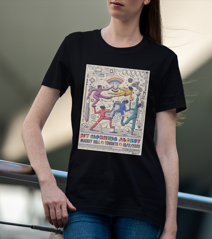 My Morning Jacket Tour 10/17/2023 At Massey Hall Toronto Rainbow Dance T-Shirt