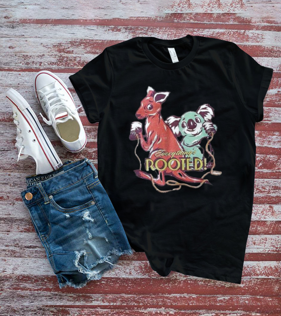Nordacious Koala And Kangaroo Everything’s Rooted T-Shirt