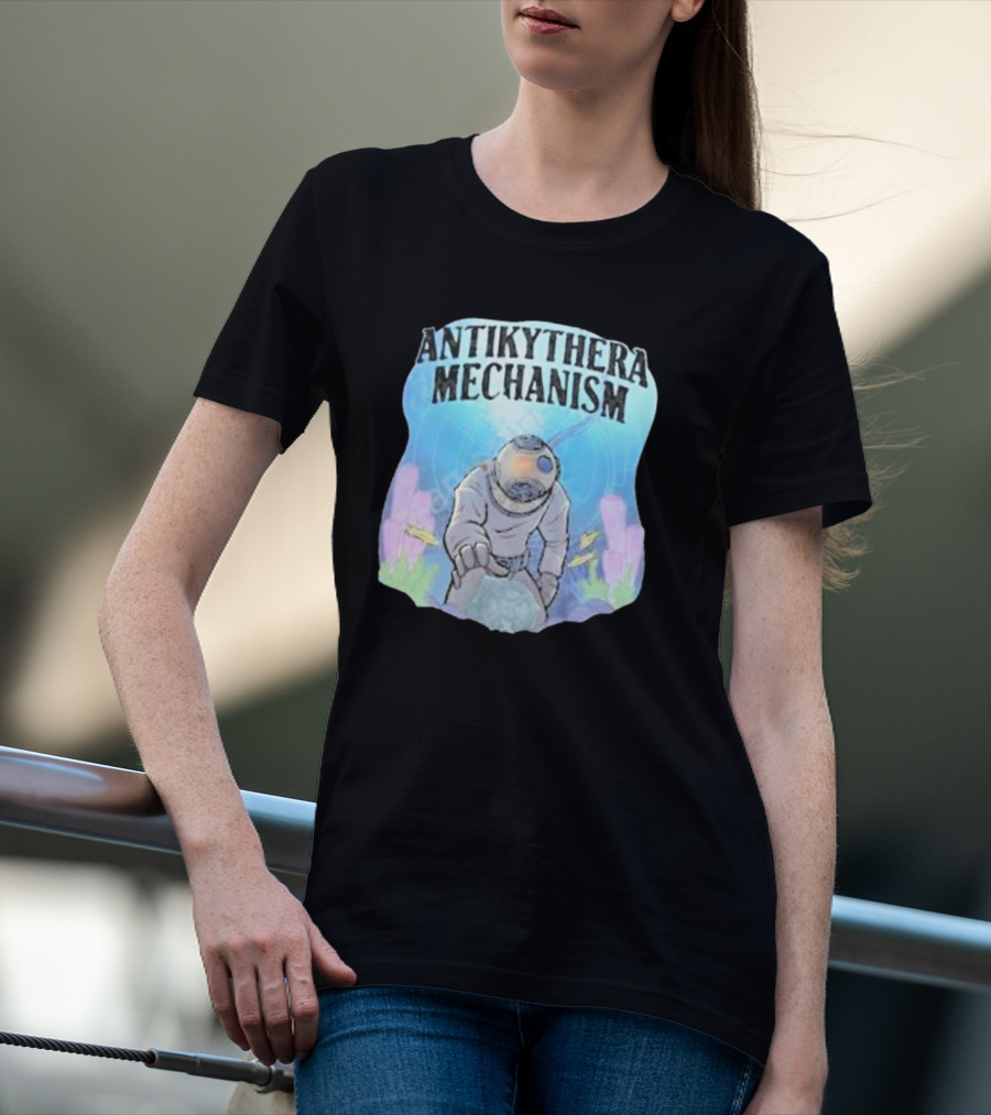 Antikythera Mechanism Diver Exploring Underwater Mystery T-Shirt