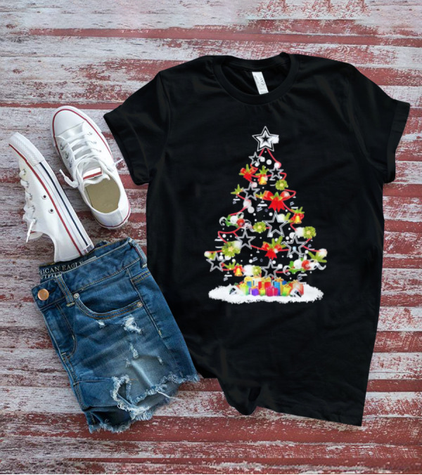 Dallas Cowboys Christmas Tree Star Ornaments T-Shirt