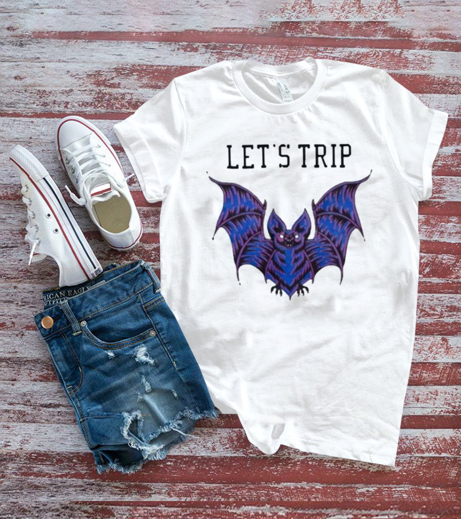 Let's Trip Bat Nocolas 02 Purple Bat T-Shirt