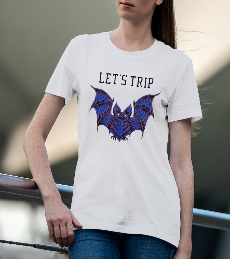 Let's Trip Bat Nocolas 02 Purple Bat T-Shirt