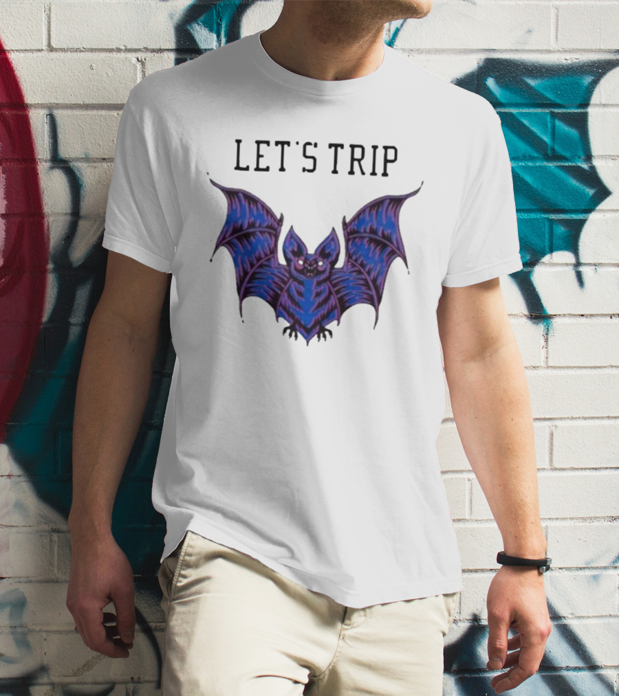 Let's Trip Bat Nocolas 02 Purple Bat T-Shirt