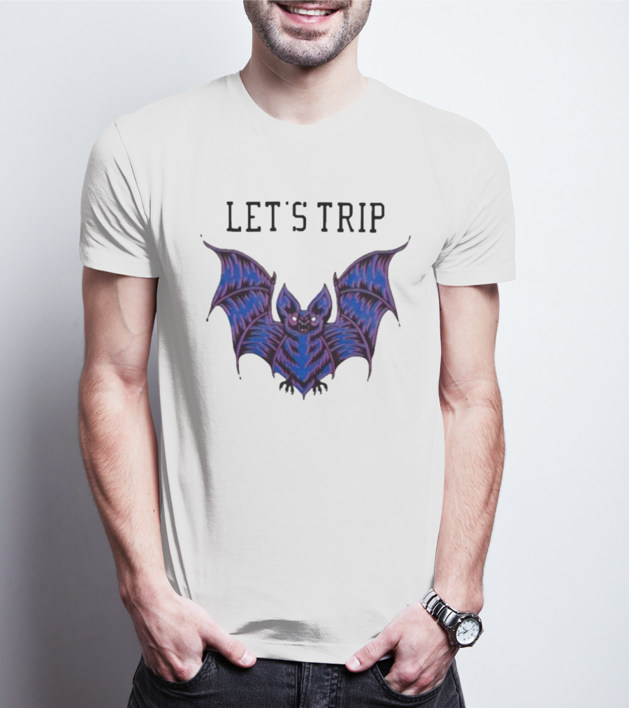 Let's Trip Bat Nocolas 02 Purple Bat T-Shirt