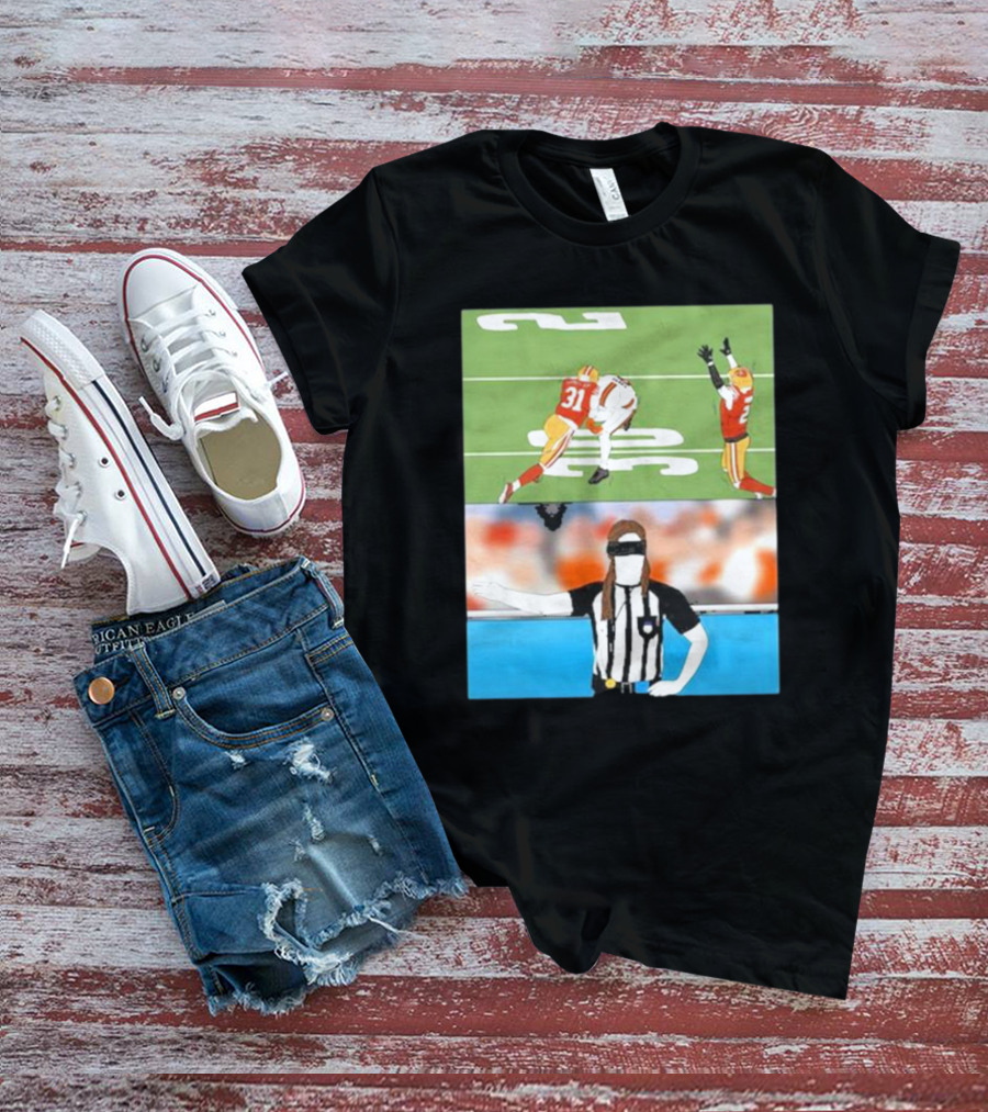 Rita Oak Day 40 Ref Box Blindfolded Referee Football Scene T-Shirt
