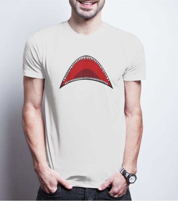 Shark Mouth Teeth Graphic Apparel Bape Icon T-Shirt