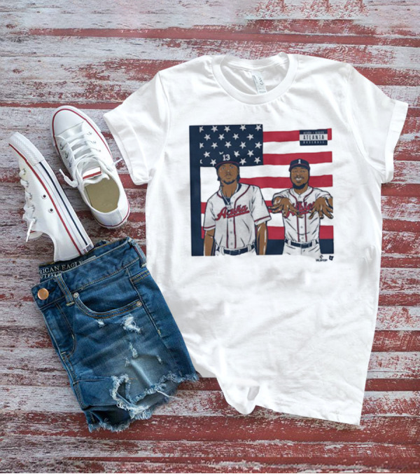 Outkast Stankonia Ronald Acuna Jr Ozzie Albies American Flag Baseball T-Shirt