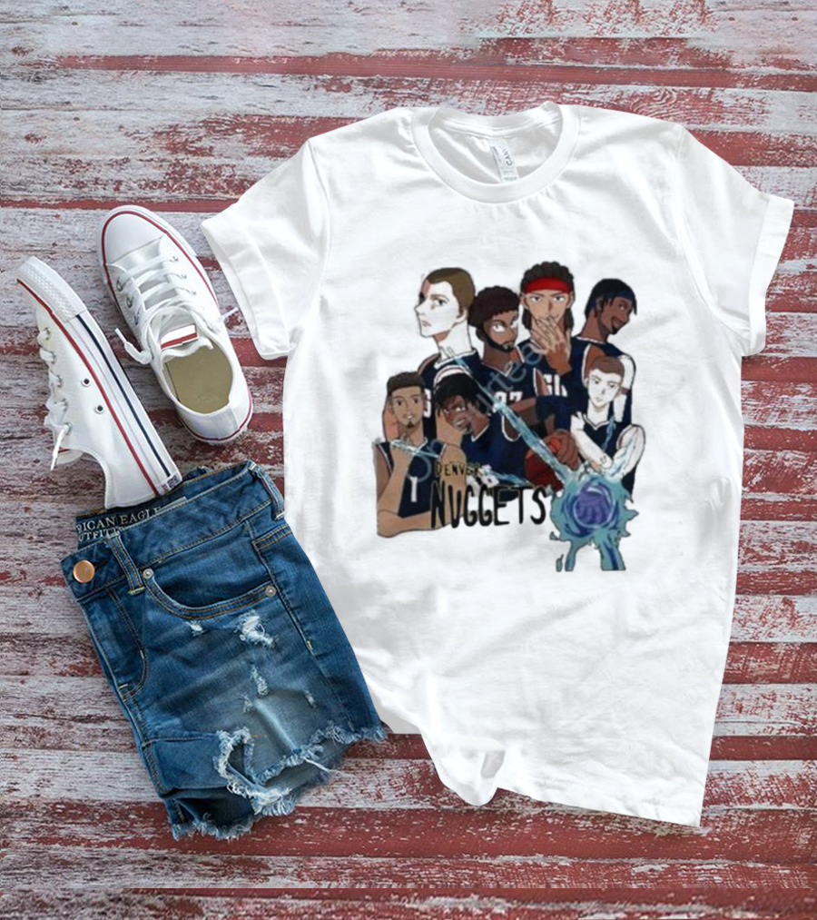 Denver Nuggets Jjk Jujutsu Kaisen Anime Crossover Fan Merch T-Shirt
