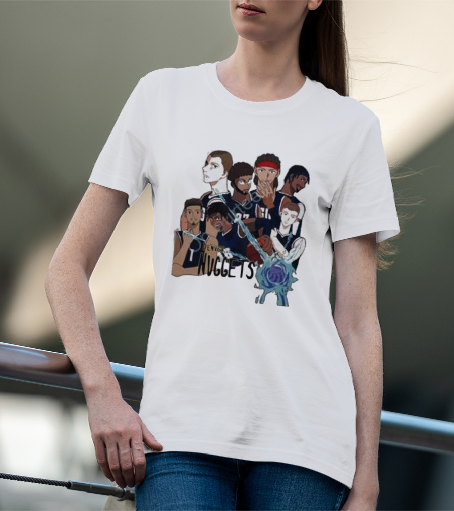 Denver Nuggets Jjk Jujutsu Kaisen Anime Crossover Fan Merch T-Shirt