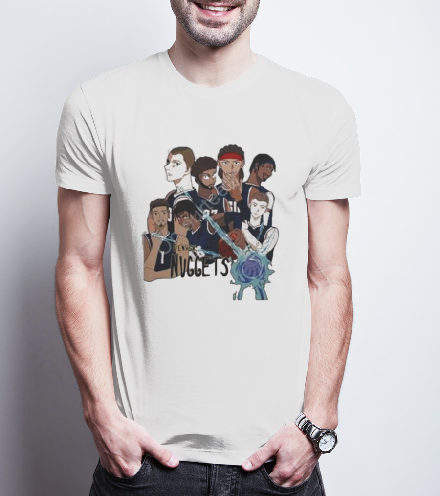 Denver Nuggets Jjk Jujutsu Kaisen Anime Crossover Fan Merch T-Shirt