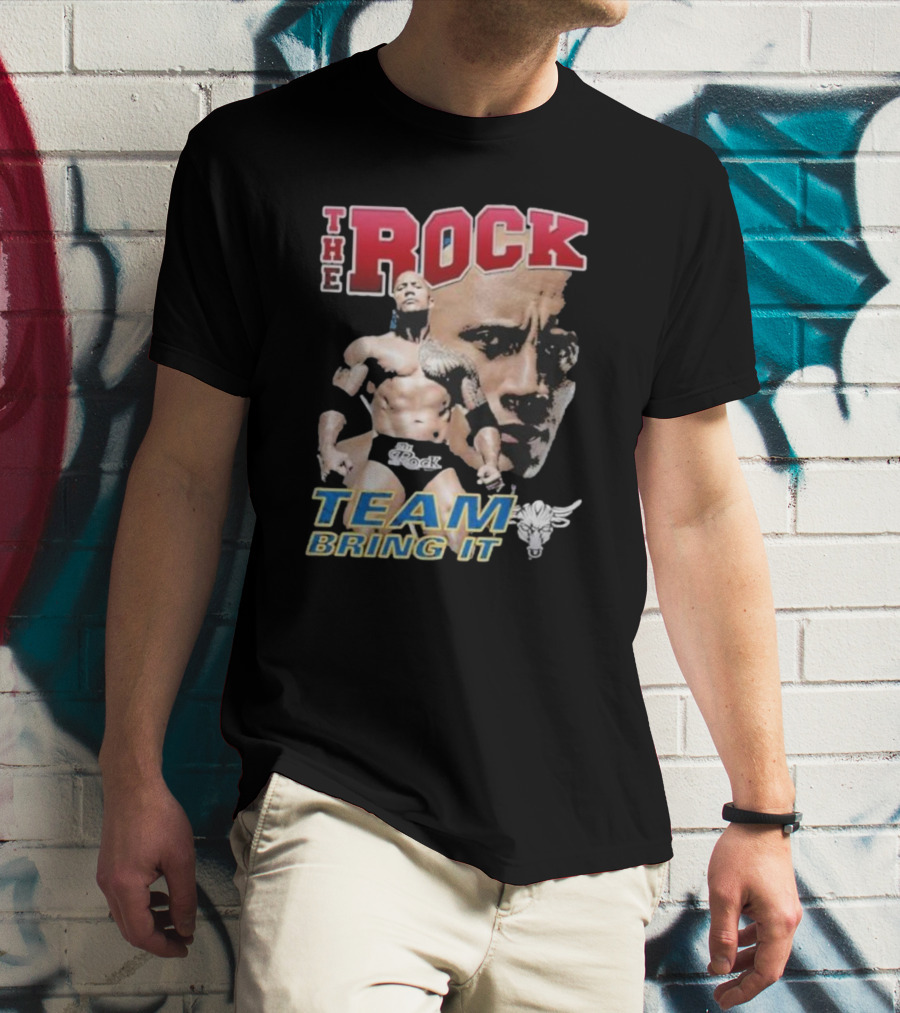 The Rock Team Bring It Bull T-Shirt