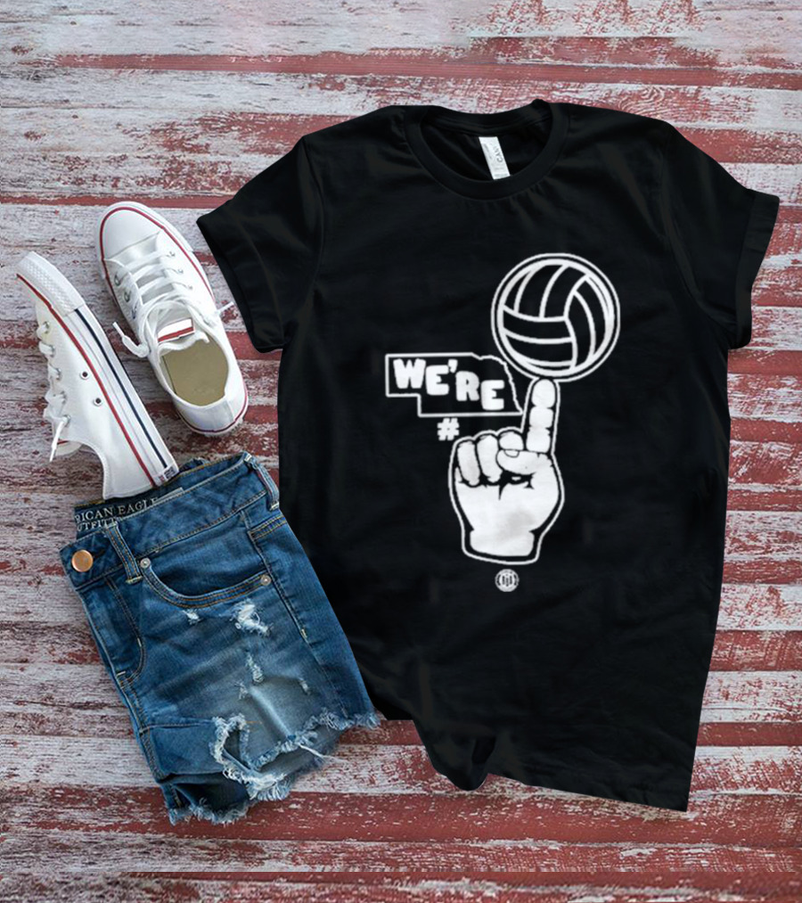 Triple B We’re Number One Volleyball Finger Gesture T-Shirt