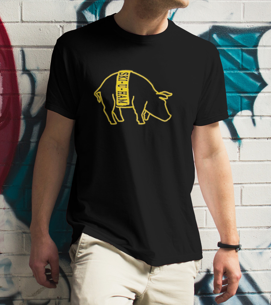 Ski-U-Ham Bacon Is Back Pig Outline T-Shirt