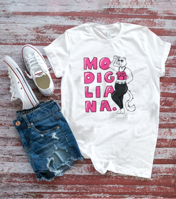Modigliana Cat Fashion Style T-Shirt