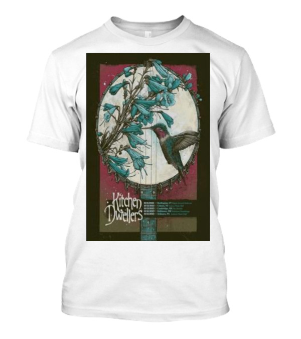 Kitchen Dwellers October 14 Burlington VT Nectar's Banjo Hummingbird T-Shirt