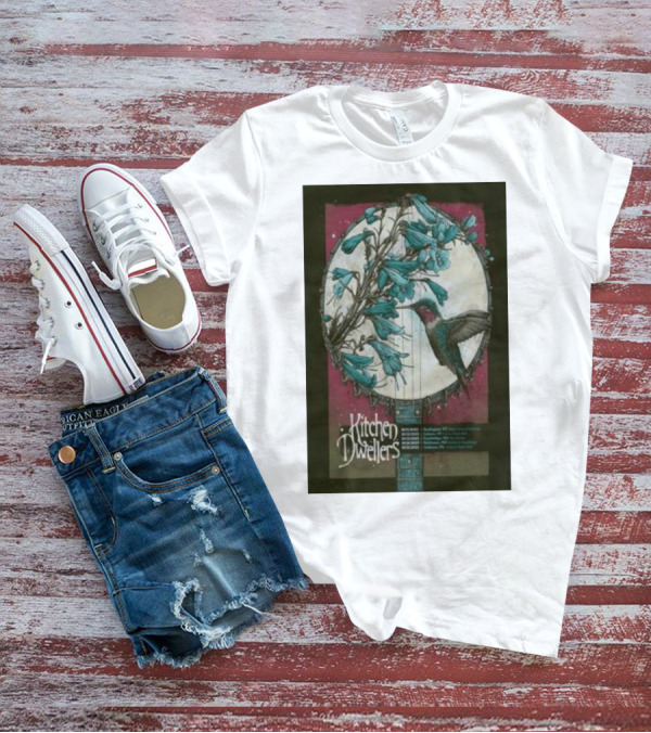 Kitchen Dwellers October 14 Burlington VT Nectar's Banjo Hummingbird T-Shirt