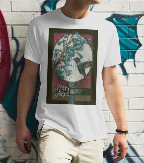 Kitchen Dwellers October 14 Burlington VT Nectar's Banjo Hummingbird T-Shirt