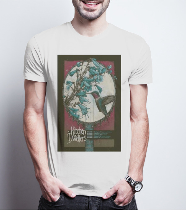 Kitchen Dwellers October 14 Burlington VT Nectar's Banjo Hummingbird T-Shirt