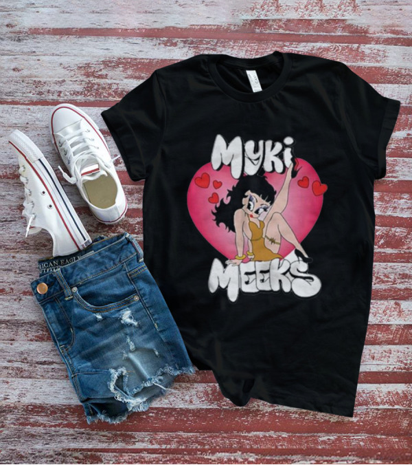 Myki Meeks Heart Cartoon Character With Hearts T-Shirt