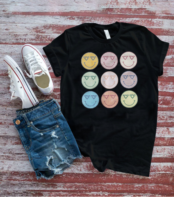 Cody Johnson Cojo Smiley Sunglasses Nine Colorful Faces T-Shirt