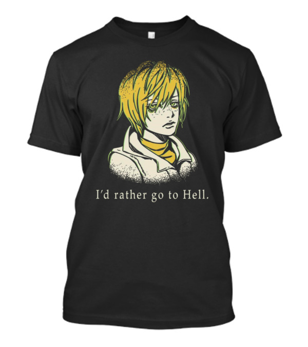 Silent Hill I'd Rather Go To Hell Anime Character T-Shirt