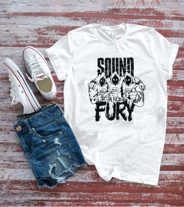 Brain Dead X Spoiler Sound And Fury Three Hooded Figures T-Shirt