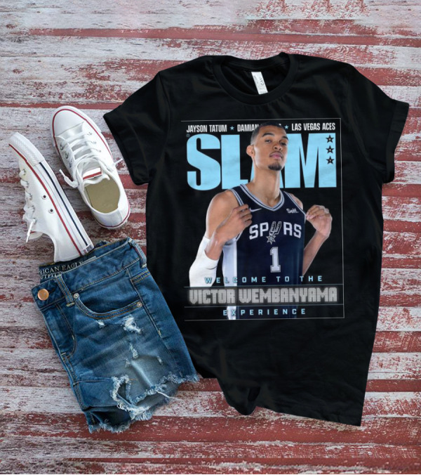 SLAM 247 Cover Featuring Jayson Tatum And Victor Wembanyama Spurs Experience T-Shirt