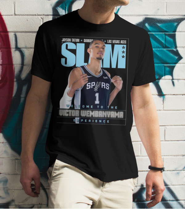 SLAM 247 Cover Featuring Jayson Tatum And Victor Wembanyama Spurs Experience T-Shirt