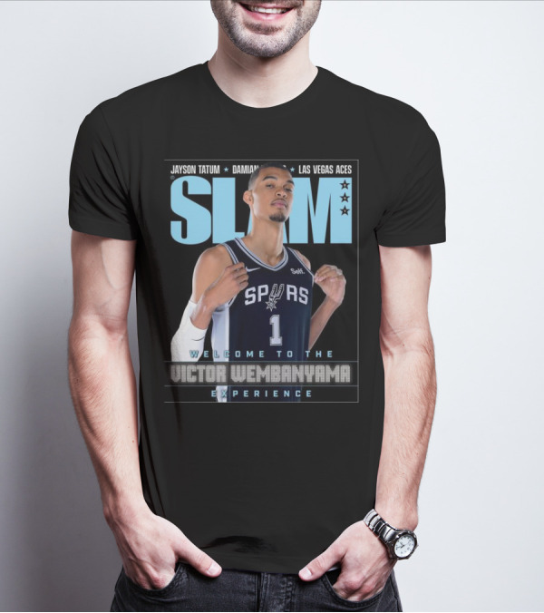 SLAM 247 Cover Featuring Jayson Tatum And Victor Wembanyama Spurs Experience T-Shirt