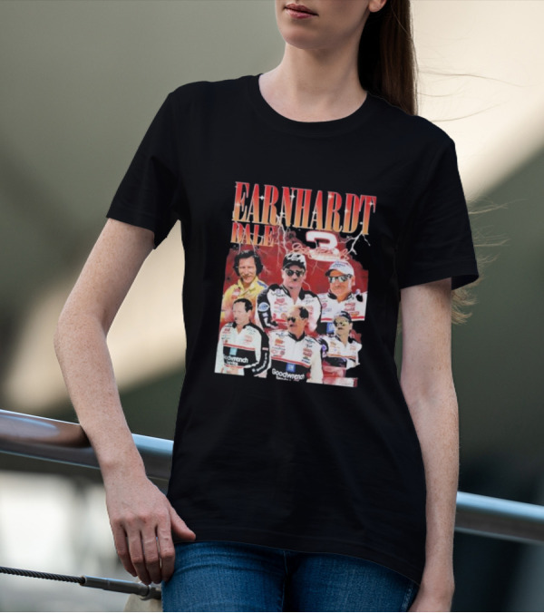 Dale Earnhardt Number 3 Goodwrench Racing Bootleg Rap T-Shirt