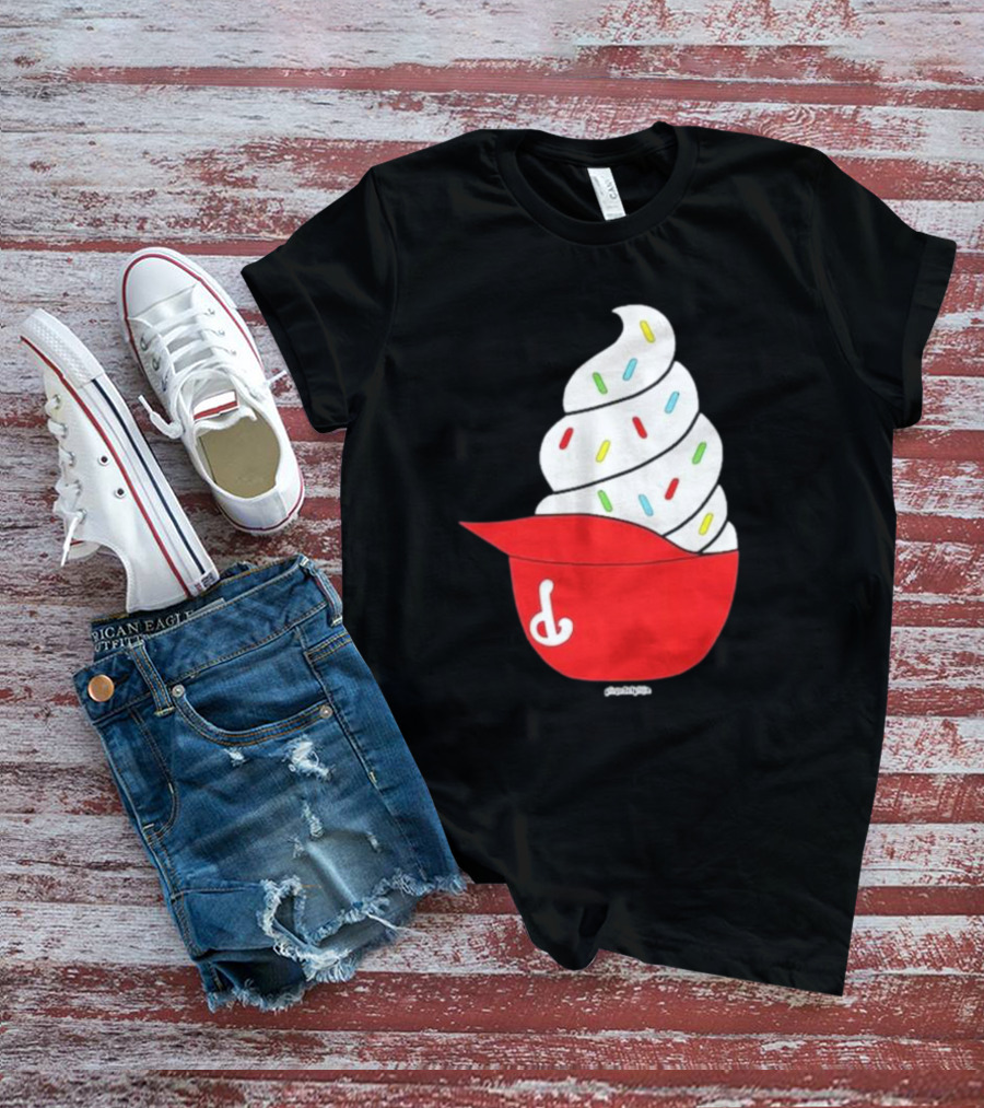 Phillies Ice Cream Helmet Swirl With Sprinkles T-Shirt