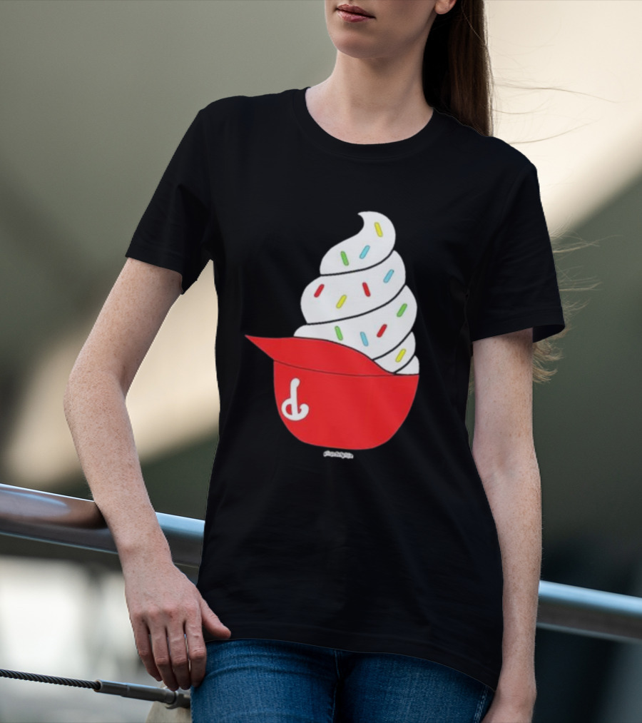 Phillies Ice Cream Helmet Swirl With Sprinkles T-Shirt