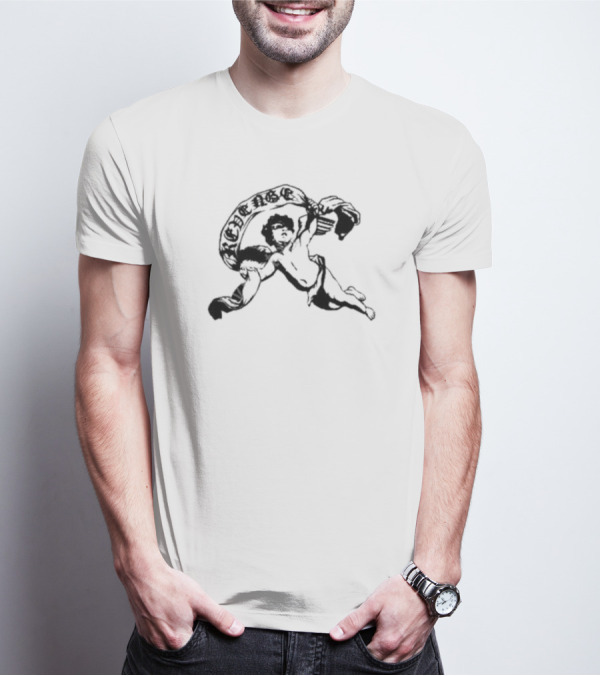 Revenge Cherub Holding Banner In T-Shirt