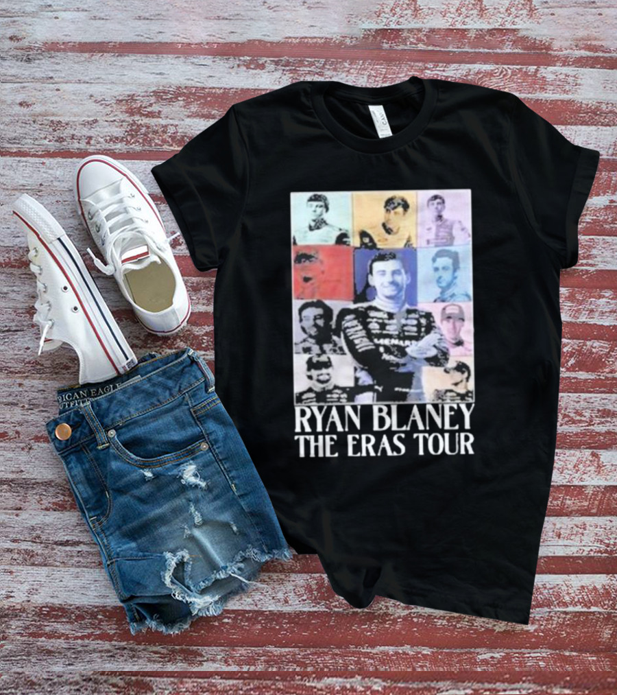 Ryan Blaney The Eras Tour NASCAR Collage T-Shirt