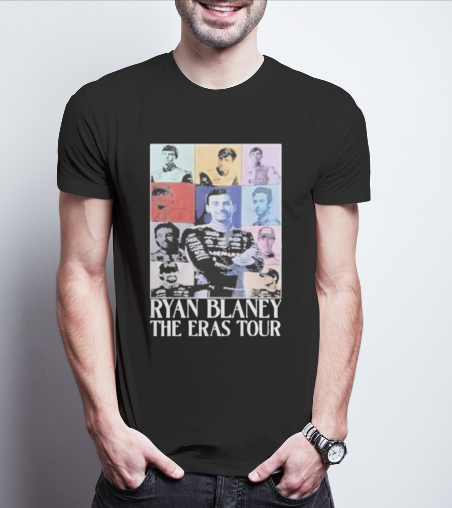 Ryan Blaney The Eras Tour NASCAR Collage T-Shirt