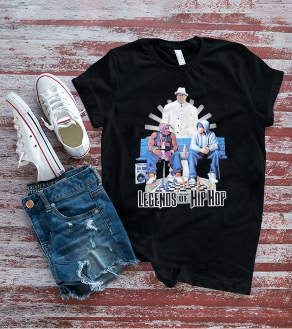 The Eminem Show Legends Of Hip Hop Bench Chess Game Boombox Trio T-Shirt