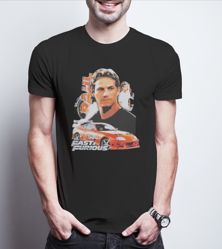 Fast And Furious Paul Walker Toyota Supra T-Shirt