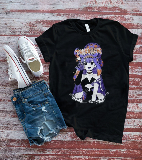 Takodachi Anime-Inspired Character With Purple And Orange Accents T-Shirt