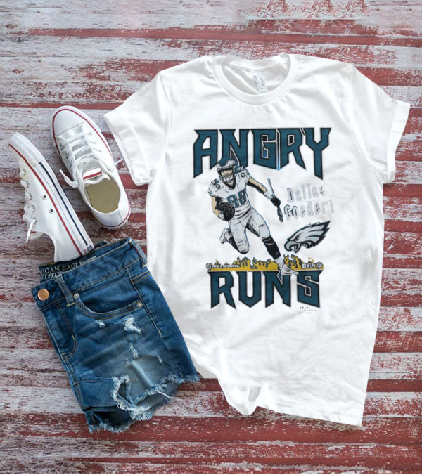 Angry Runs Dallas Goedert Eagles NFLPA Network 88 T-Shirt